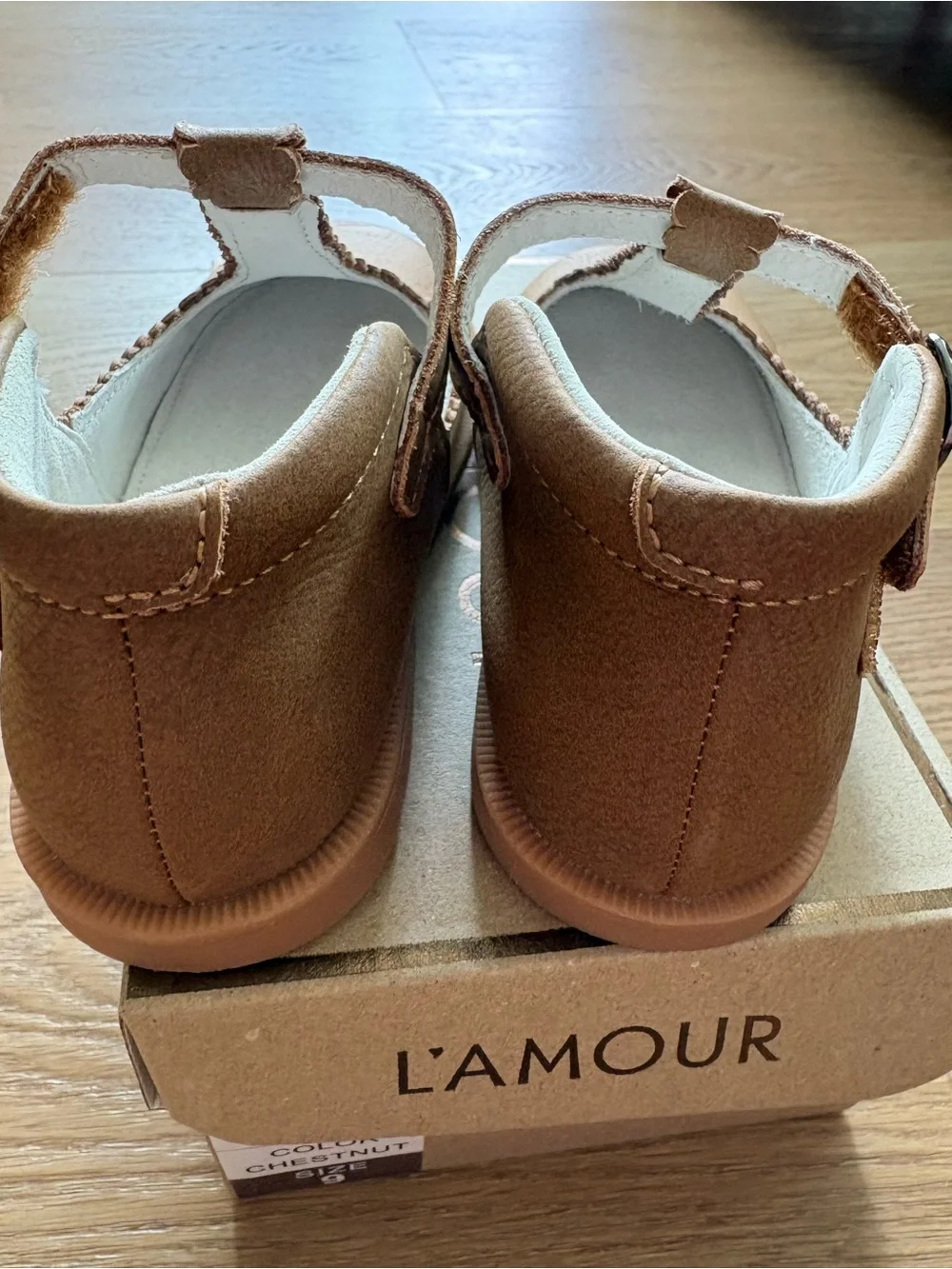 L'Amour Louise Scalloped T-Strap Mary Jane